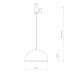 Подвесной светильник Nowodvorski Hemisphere Super S Black/White 10698