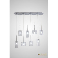 Каскадная люстра AM Group AM355-8CLEAR