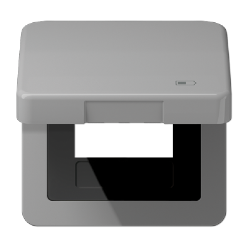 Рамка с подпружиненной крышкой для USB-механизмов Jung CD590KLUSBGR