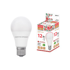 Лампа светодиодная TDM Electric Народная E27 12W 3000K матовая SQ0340-1511
