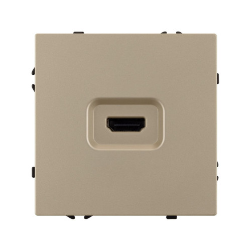 Механизм HDMI розетки Arlight SCT-NOBE-MHD1-SFPL-GD (Золотой песок) 061843