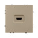 Механизм HDMI розетки Arlight SCT-NOBE-MHD1-SFPL-GD (Золотой песок) 061843