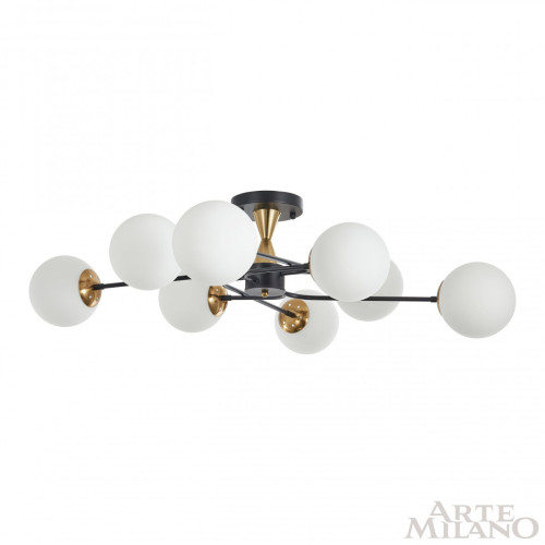 Потолочная люстра Arte Milano Neapolis 276808/8 BK/GD