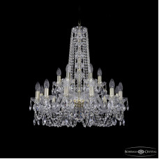 Подвесная люстра Bohemia Ivele Crystal 1402/12+6/240/h-75 G