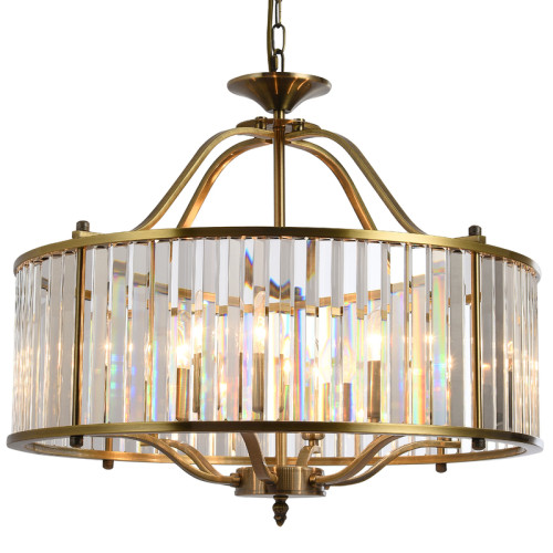 Подвесная люстра Natali Kovaltseva PLAZA 81408/6C BRASS