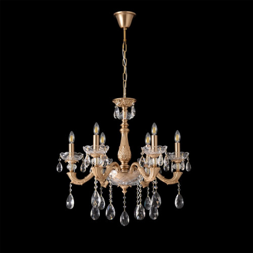 Подвесная люстра Crystal Lux ELIZABETH SP6 BRASS