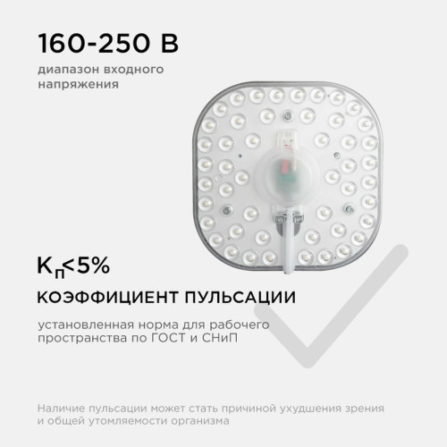Светодиодный модуль со встроенным драйвером Apeyron 160-250В 24Вт 2100 лм 2700K 02-32