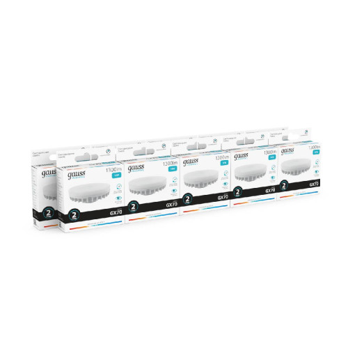 Лампа светодиодная Gauss GX53 14W 4100K матовая 83824