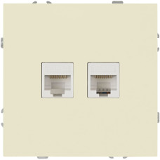 Розетка Эра Galaxy 15-3108-02 информационная двойная 2XRJ45 IP20 слоновая кость Б0070758