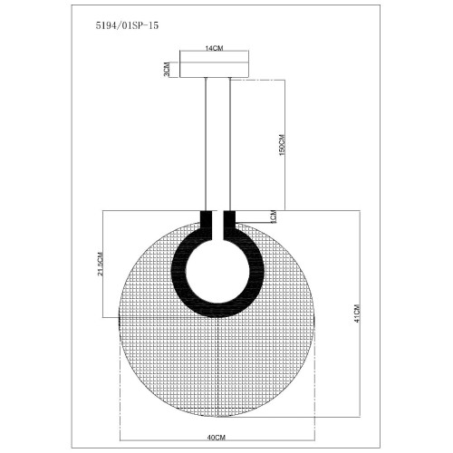 Подвесной светильник Divinare Bilancia 5194/01 SP-15
