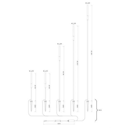 Ландшафтный светильник Arte Lamp Muster A1083PA-5BK