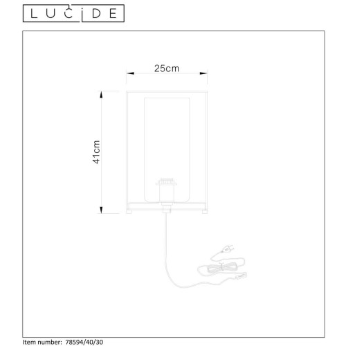 Настольная лампа Lucide DOUNIA 78594/40/30