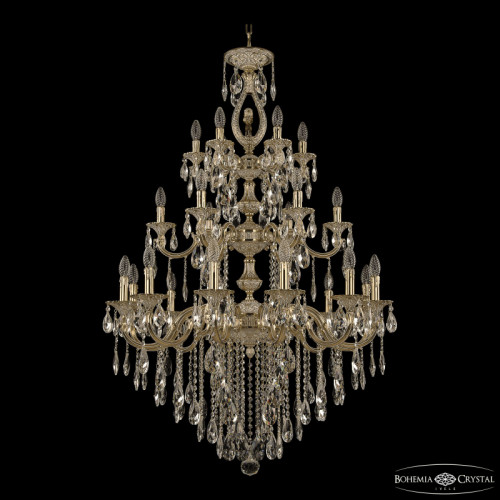 Подвесная люстра Bohemia Ivele Crystal Verona 72401/12+6+6/300/3d B GW FL3M