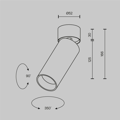 Спот Maytoni Technical Focus Led C055CL-L12W2.7K-W-PT