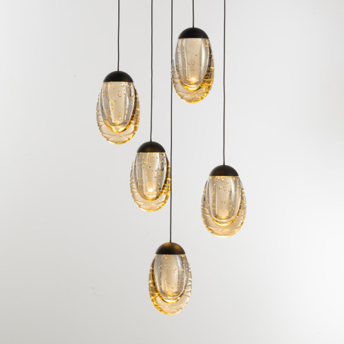 Подвесной светильник Delight Collection MD25090022-5A matt black/champagne Подвесной светильник Delight Collection MD25090022-5A matt black/champagne