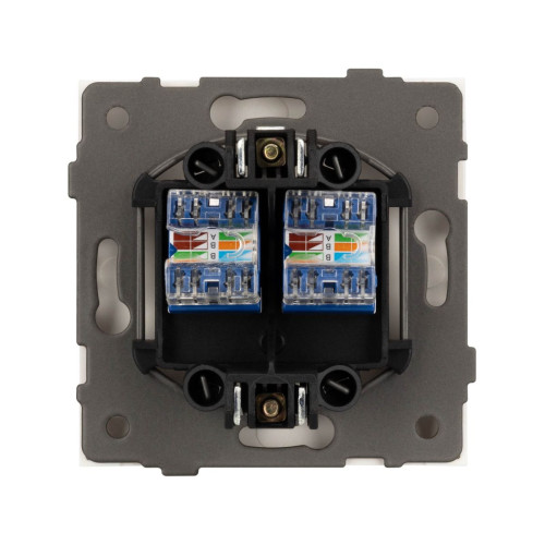 Механизм компьютерной розетки двойной SCT-TENDO-MPC2-SFPL-GD (RJ-45, CAT6) 054596