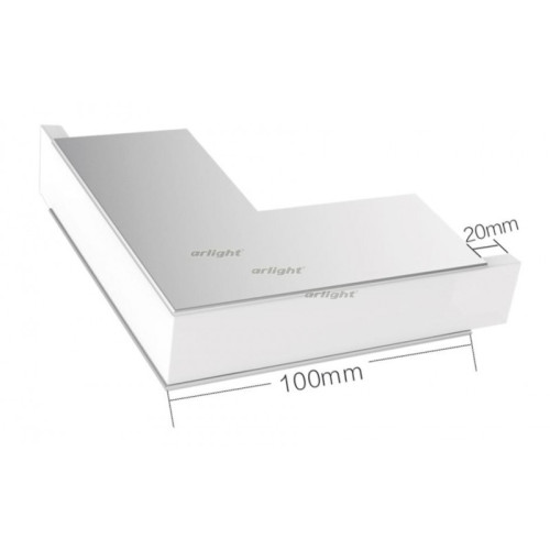 Угол Arlight S2-LINE-4067-L90W внешний 021252