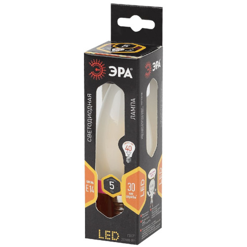 Лампа светодиодная Эра E14 5W 2700K F-LED B35-5W-827-E14 gold Б0027939