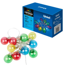 Гирлянда Uniel ULD-S1800-010/STB/3AA MULTI IP20 BULBS