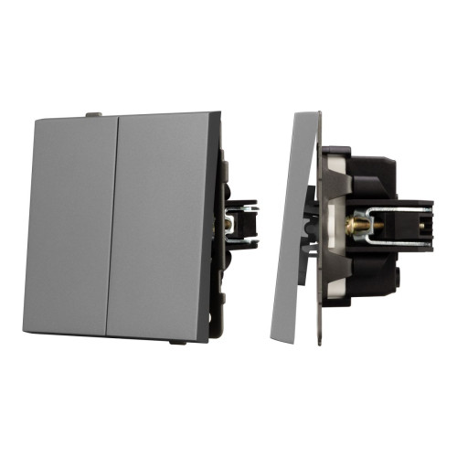 Механизм выключателя управления шторами Arlight SWT-TENDO-MKR2-PL-GR (230V, 10A) 054140 Механизм выключателя управления шторами Arlight SWT-TENDO-MKR2-PL-GR (230V, 10A) 054140