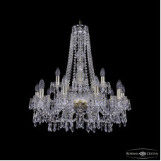Подвесная люстра Bohemia Ivele Crystal 1403/10+5/240/h-76 G