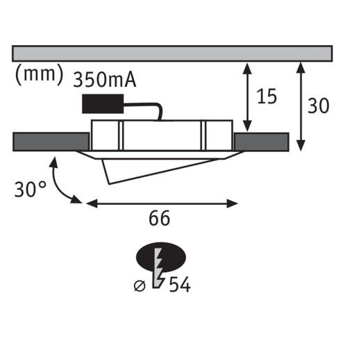 Мебельный светодиодный светильник Paulmann Micro Line Schwenkbar 92090