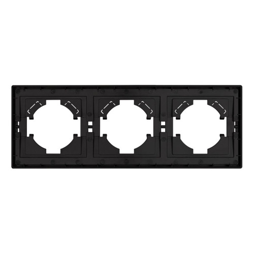 Рамка пластиковая на 3 поста Arlight FRM-TENDO-PL-3-BK 053844