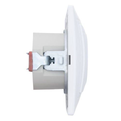 Розетка компьютерная RJ45 скрытой установки IP20, белая 
