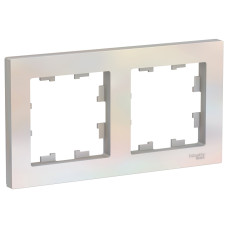 Рамка 2-ая, универсальная Systeme Electric AtlasDesign Жемчуг ATN000402