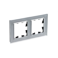 Рамка 2-ая Systeme Electric AtlasDesign Nature Стекло алюминий ATN320302