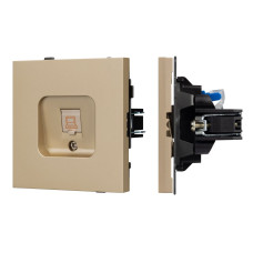 Механизм компьютерной розетки Arlight SCT-TENDO-MPC1-SFPL-GD (RJ-45, CAT6) 054592 Механизм компьютерной розетки Arlight SCT-TENDO-MPC1-SFPL-GD (RJ-45, CAT6) 054592