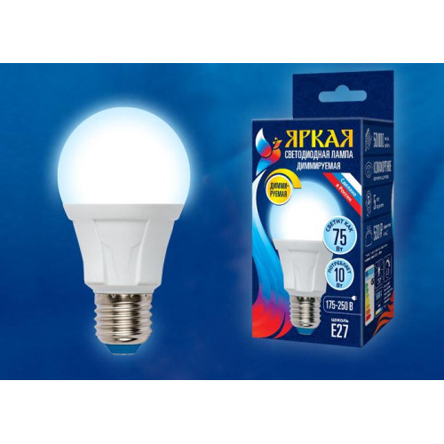 Лампа светодиодная диммируемая (UL-00003991) Uniel GU5.3 6W 3000K матовая LED-JCDR 6W/WW/GU5.3/FR/DIM PLP01WH