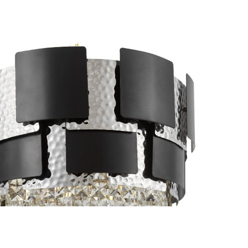 Подвесная люстра Lumina Deco Kruvia LDP 7045-400 BK+CHR