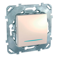 Выключатель одноклавишный с подсветкой Schneider Electric Unica MGU5.201.25NZD