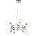 Подвесная люстра Crystal Lux LUXURY SP8 CHROME