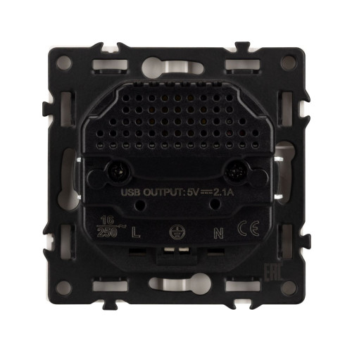 Механизм розетки Arlight с USB зарядкой SCT-NOBE-MUAA-SFPL-CA (230V, 16A) 059442