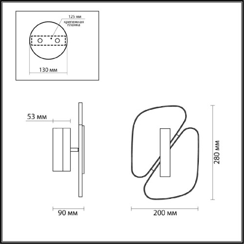 Настенный светильник Odeon Light Chiara 6638/10WL