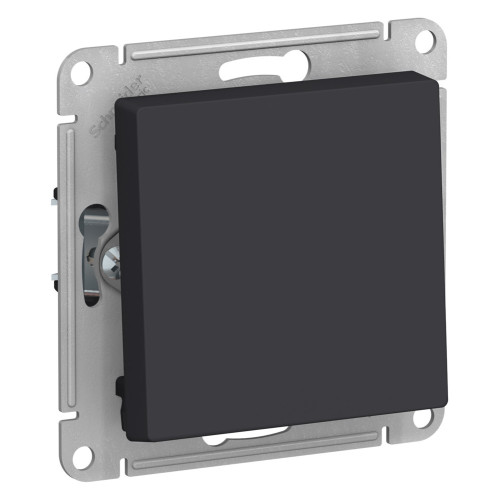 Выключатель 1-клавишный 2-полюсный 10А Systeme Electric AtlasDesign Карбон ATN001021