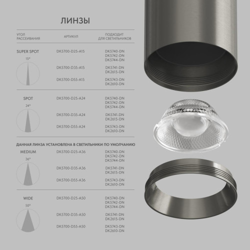 Трековый однофазный светильник Denkirs Shine spot DK5743-DN