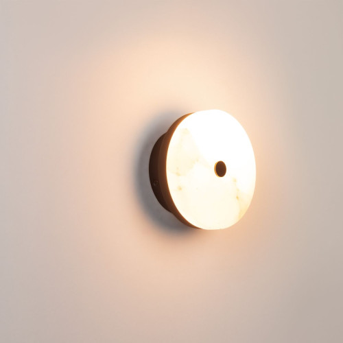 Настенный светильник Arlight SP-MENTA-WALL-R165-12W Warm2700 (BK, 130 deg, 230V) (IP20, Мрамор) 061700