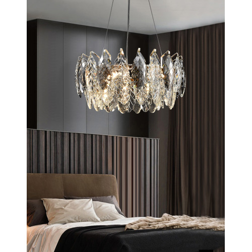 Подвесная люстра Delight Collection D8011P/R-600 gold/smoky