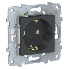 Розетка с заземлением, без шторок Schneider Electric Unica New NU505654