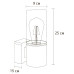 Уличный настенный светильник Arte Lamp Wazn A6218AL-1BK