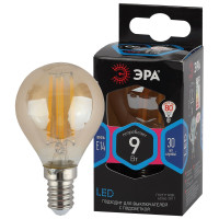 Лампа светодиодная Эра E14 9W 4000K F-LED P45-9W-840-E14 gold Б0047028