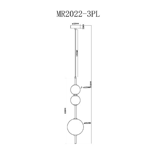 Подвесной светильник Myfar Violla MR2022-3PL