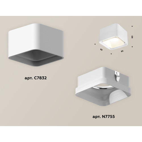 Потолочный светильник Ambrella Light Techno Spot XS7832021 (C7832, N7755)