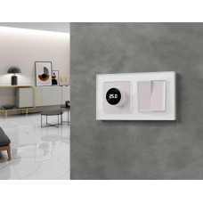 Комплект механизма 2-клавишного перекрестного выключателя 10A-250V Alfa Жемчуг Quant Ambrella Volt MA203030 (AP2030, VM125)