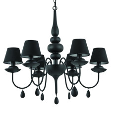 Подвесная люстра Ideal Lux Blanche SP6 Nero 111872