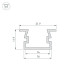 Профиль Arlight PDS-FS-2000 ANOD BLACK 040734