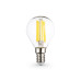 Филаментная светодиодная лампа Ambrella Light Bulbing E14 15W 2700K шар 451533